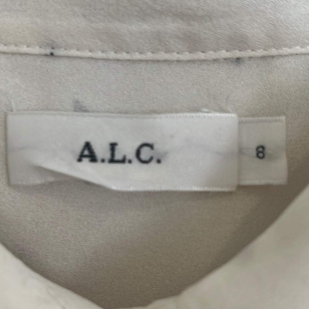 A.L.C “Arne” silk star print button down shirt 8 - Picture 3 of 4
